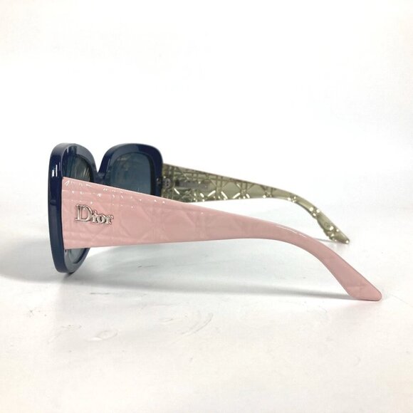 CHRISTIAN DIOR NQHHD Lady Dior Cannage logo Bicolor glasses eyewear sunglasses - Picture 11 of 14